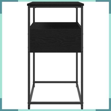 862938 Table console Chêne noir 75 x 40 x 75 cm Bois d'ingénierie (1/4)