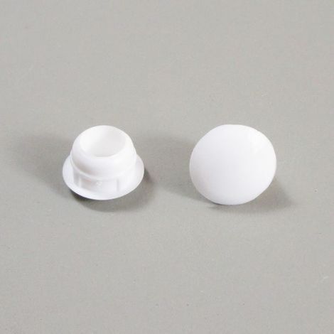 Bouchon obturateur plastique 10 mm – Coloris blanc – Pour matériaux pleins – Installation facile dans trous et alésages – Ajile (1/2)