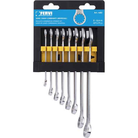 Serie 6 chiavi combinate multilock Fervi 0187 (1/2)