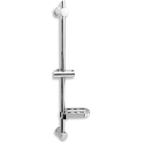 Novaservis Set doccia - Asta saliscendi con portasaponetta, cromo RAIL601,0