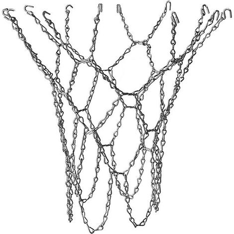Filet de basket-ball en acier inoxydable avec 13 boucles en fer galvanisé (1/2)