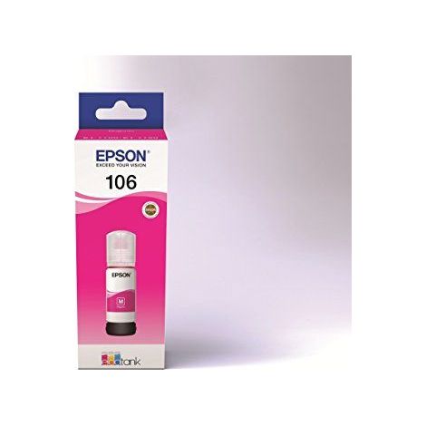 Flacone di ricarica d'inchiostro Epson 106 EcoTank (C13T00R340), magenta (1/5)