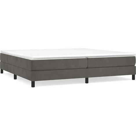 Maison Exclusive - Boxspringbettgestell Dunkelgrau 200x200 cm Sam (1/5)