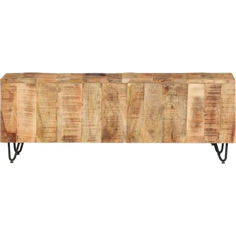 Maison Exclusive - TV-Schrank 110x30x40 cm Massivholz Mango (1/5)