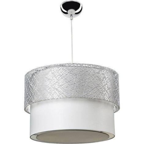 Polo MDL2355 Pendelleuchte aus grauem Stoff (1/3)