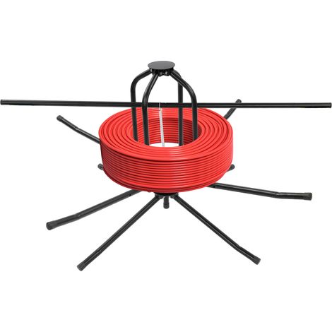 Max 200 kg, dérouleur pour tubes de chauffage au sol, professionnel Decoiler pour tubes (16-32 mm) PEX PERT ALPEX Copex, avec sac pratique (1/5)