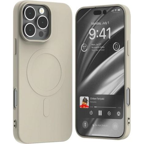 Funda Mercury MagSafe de silicona semipermanente para iPhone 16 Pro Max, 6,9 piedras.