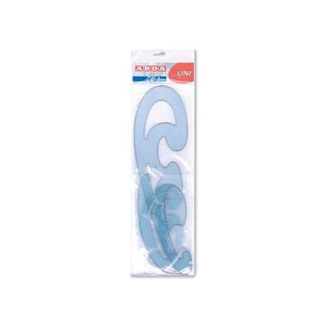 ARDA 29012 regla flexible para curvas Plantilla Burmester