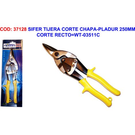 Forbici da taglio per lamiera e Pladur taglio dritto da 250 mm WT-03511C