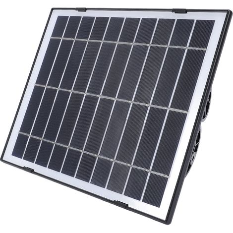 Panneau solaire pour caméra de sécurité, professionnel et efficace, 10 W, basse consommation, USB-C, double support, chargeur solaire pour caméra extérieure, éclairage de secours (1/5)