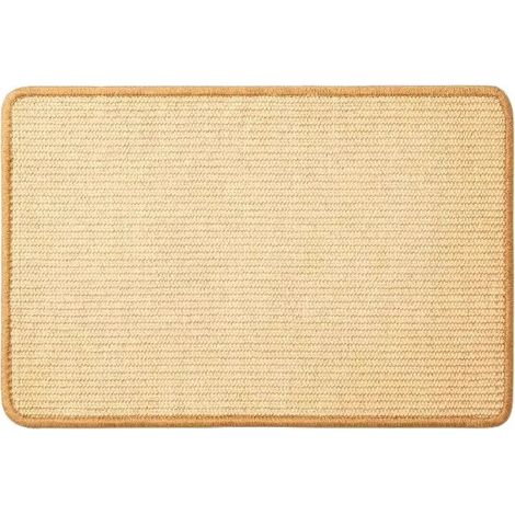 Tappetino tiragraffi per gatti, 20 x 40 cm, tappetino tiragraffi orizzontale, tappetino per gatti, protegge tappeti e divani, beige