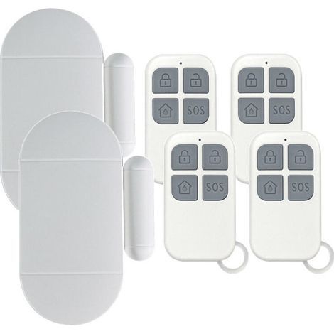 2 Pièces Alarme Porte,DéTecteur Ouverture Porte avec SirèNe Puissante De 130 DB, Alarme De Porte Et FenêTre sans Fil MagnéTique (1/5)