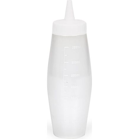 Flacon Verseur pour Remplir et Décorer 350 ml, Transparent/Blanc (1/5)