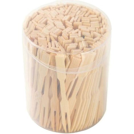 Mini-Vorspeisengabeln, Mini-Gabeln für Vorspeisen, kleine Dessertgabeln – Holzfarbe (1/5)