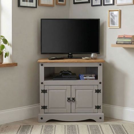 Meuble TV RAMON Gris/Naturel (1/5)