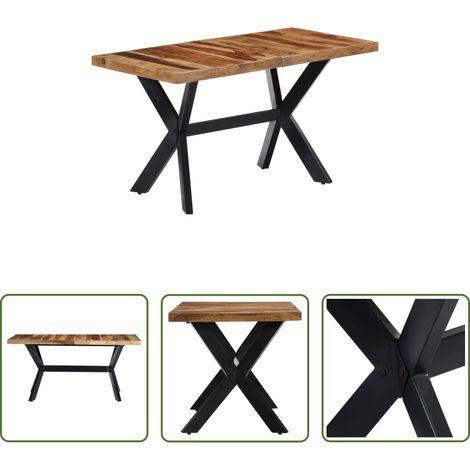 Akazienholz Esstisch - Esstisch 140x70x75 cm Massivholz Akazie (1/5)