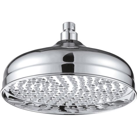 Pomme de douche anticalcaire en laiton vintage de 30 cm