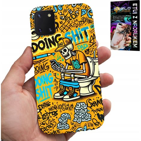 Funda para Samsung Galaxy A81 - Esqueleto defecando en el inodoro (1/5)