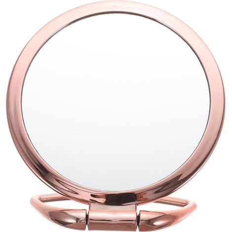 Miroir Maquillage de Poche Double Face Miroir Grossissant pour Voyages de Bureau