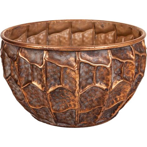 Macetero de metal dorado 31x31x17.5