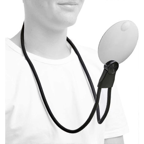 Loupe 1 en 1, loupe tour de cou, loupe mains libres, loupe sur pied, loupe de bureau, loupe de poche, loupe à fort grossissement (1/5)