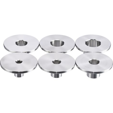 Ortviai 6PCS Guides de Fraisage pour Router en Acier Inoxydable, Set de Guide de Découpe pour Travail du Bois (10mm, 12mm, 14mm, 16mm, 18mm, 20mm) (1/2)