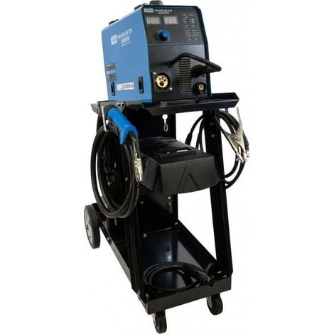 Güde – Poste à souder MMA Inverter 200A – Réglage courant 20-200A – Tension 230V – Pour tôles fines jusqu'à 12mm – Chariot de transport inclus