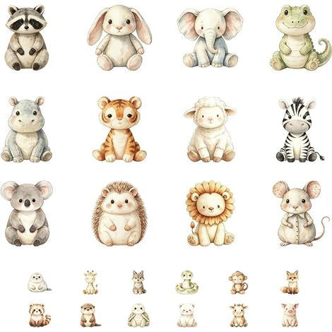Stickers Animaux Mignons Transfert Textile Thermocollant (1/5)