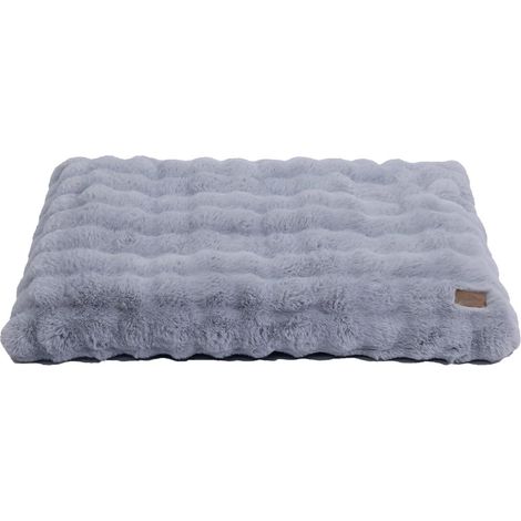 Panier Chien Grande Taille: 105x70x12cm Coussin Chien XL Déhoussable et Lavable en Machine, Tapis Matelas Lit Confortable, Tissu Peluche Doux, Gris (1/5)