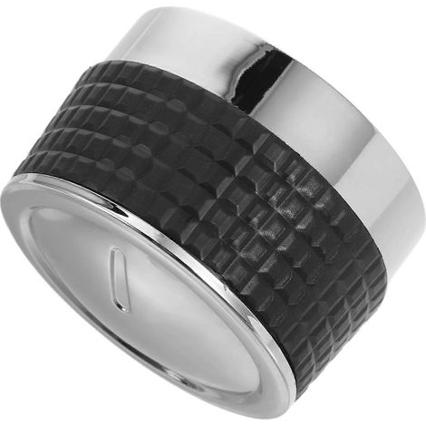 Boutons de rechange antidérapants pour réchaud de camping et grille de barbecue rotative, 5,8 x 5,8 cm, argent et noir, en plastique. (1/5)