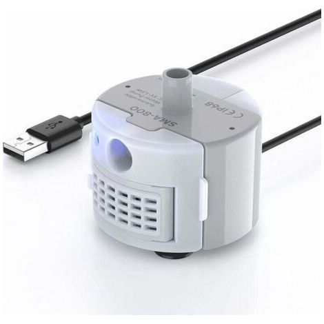 Cat Water Fountain Pump with LED Light, Ultra Quiet, Long Life, IP68 Waterproof