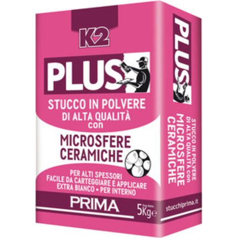 STUCCO PLUS MICROSFERE CERAMICHE K2 DA  5 KG- 4,0 pz