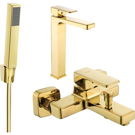 Mexen Cetus R77 conjunto de bañera, dorado - 744313R77-50