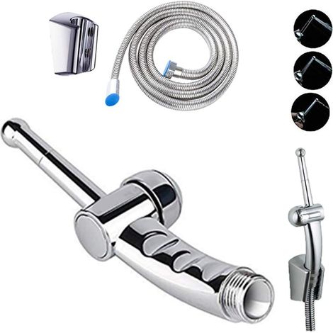 Tuyau de douche pour salle de bain portable avec pommeau de douche pour lavement 150 cm (1/5)