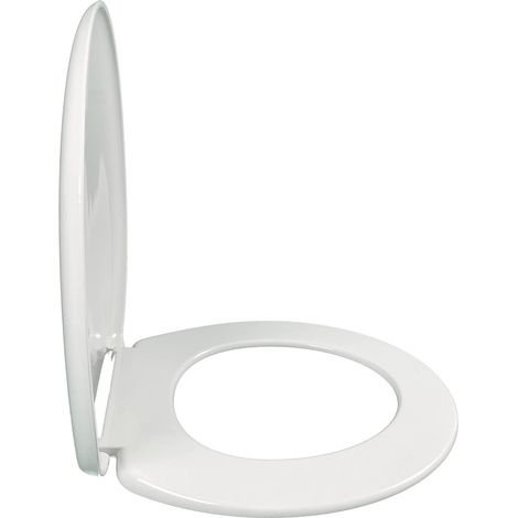 Jacob Delafon mideo – Sedile in polipropilene con coperchio cerniera Metalica Bianco (1/4)