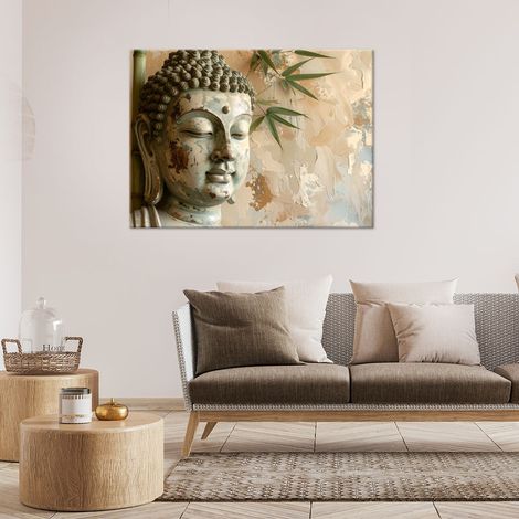 Wandbild Harmonie Buddha Zen Spa Imitation Farbe 60x40