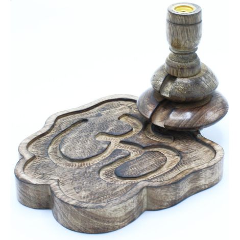 Brûleur à refoulement en bois de manguier Med - Ohm- Vendu par 1 (1/3)