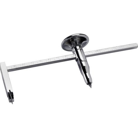 CSPARKV Cutting Compass Diameter 25 to 400 mm - Precision Calibration - Adjustable Tip - Easy Reading of Measurements, Silver