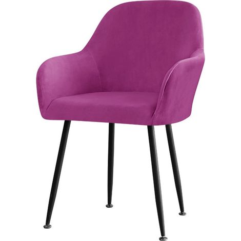 Housse De Chaise - Velours Extensible - Pour Chaise À Dossier Haut - Usage Maison Hôtel Restaurant - 1 Pièce (1/5)