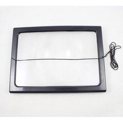 A4 Pleine Page Loupe de Lecture Loupe avec 4 LED Lampe Lentille de Grossissement 3X-Crezuo