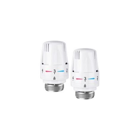 2 Stück Thermostat-Heizkörperkopf, Thermostatkopf, M30 x 1,5 Anschluss, Smart-Thermostatkopf für Smart-Thermostate und Zentralheizungs-Set (1/5)