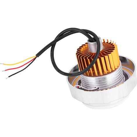 Phare LED Moto Projecteur Double Œil Ange & Démon Rond Bleu/Blanc 90W (1/5)