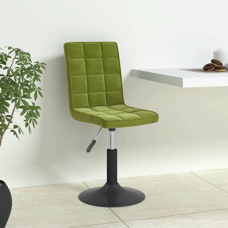 Esszimmerstühle 4 Stk. Drehbar Hellgrün Samt (1/5)