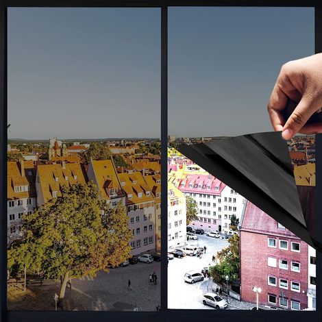 Film de protection solaire unidirectionnel, film d'isolation thermique, autocollant, film solaire occultant, film anti-effraction pour fenêtres, film transparent et opaque