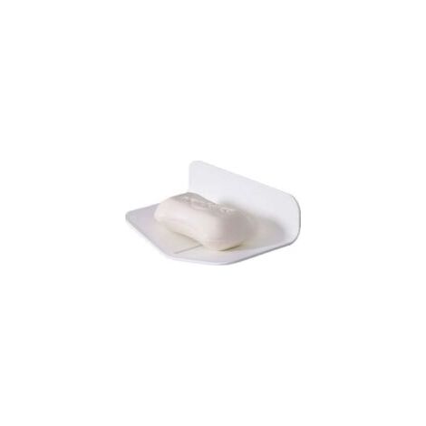 Portasapone da parete, portasapone senza foro, portasapone per WC, portasapone da parete senza ventose, portasapone autopulente per il bagno, dispenser di sapone per la doccia (bianco) - Crezuo