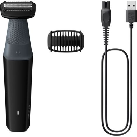 Tondeuse corps - PHILIPS - BG3017/01 - 5 W - 50 min - Étanche - Gris (1/5)