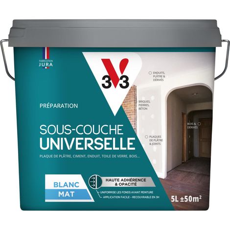 Sous-couche intérieure Universelle V33 Blanc Mat 5L