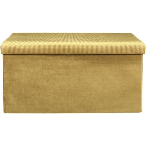 Banc & Coffre de Rangement "Giulia" 77cm Jaune (1/3)