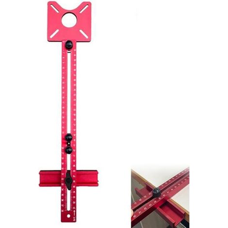 Support de rainure de fraisage 3 en 1 pour défonceuse, routeur universel en aluminium, plaque d'insertion de table pour le travail du bois, aide au perçage, douille de guidage de perçage pour