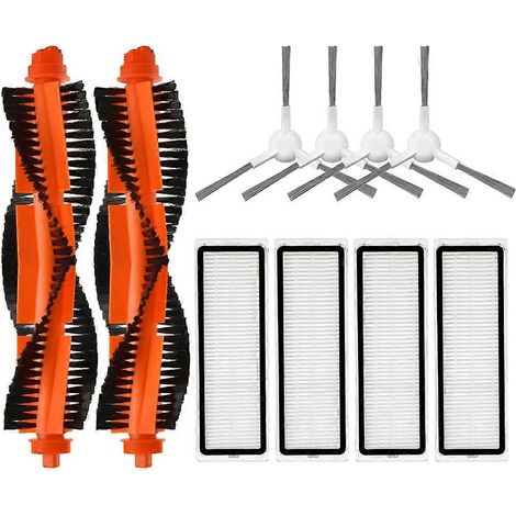 Accessoires pour aspirateur robot Xiaomi S40C / E101 : brosse latérale principale, filtres HEPA lavables et réutilisables (1/5)